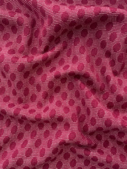 Textured Yarn Dyed Cotton – Dobby Circles – Pomegranate