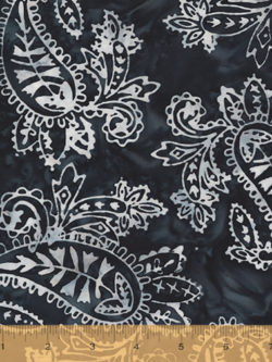 Anthology – Cotton Batik – Island Garden - Wild Paisley - Lava