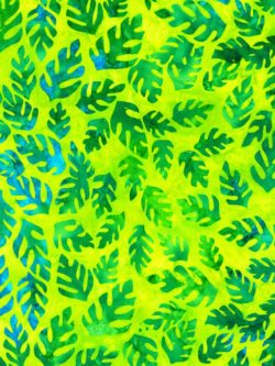 Artisan Cotton Batik – Totally Tropical – Lime