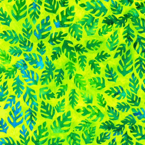 Artisan Cotton Batik – Totally Tropical – Lime