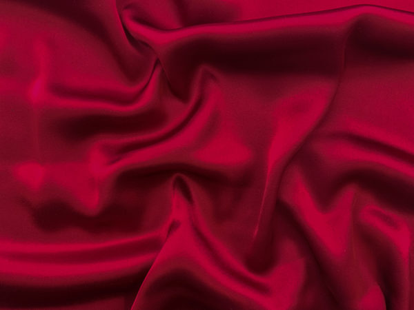 Designer Deadstock - Polyester Satin - Burgundy