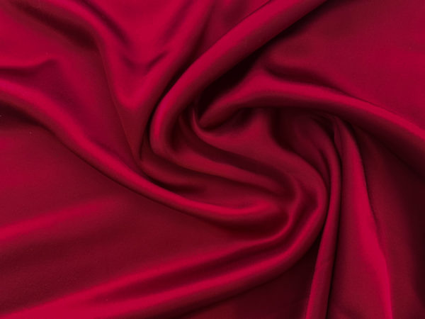 Designer Deadstock - Polyester Satin - Burgundy