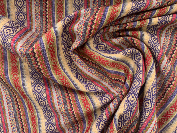 Midweight Yarn Dyed Cotton - Mosaic Stripe