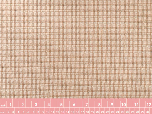 Textured Yarn Dyed Cotton - Plaid - Beige