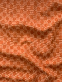 Textured Yarn Dyed Cotton – Dobby Circles – Clementine