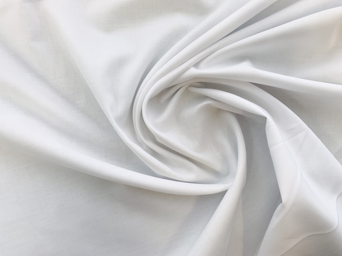 60 PFD White 100% Cotton Sheeting Woven Fabric By the Yard