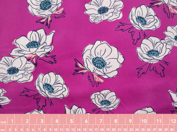 Quilting Cotton – AGF – Trouville – Anemone Falls – Magenta