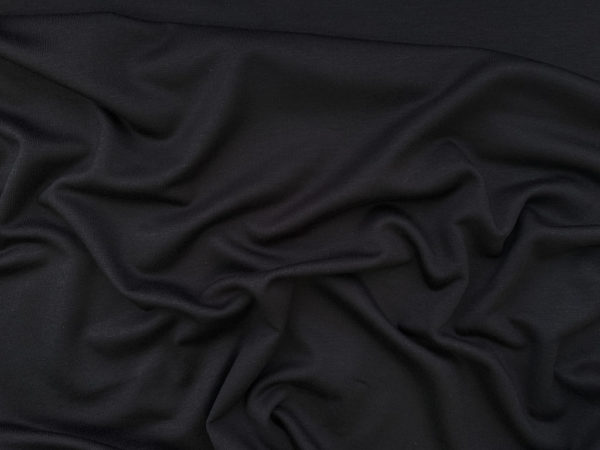 Black Micro Modal Jersey Fabric