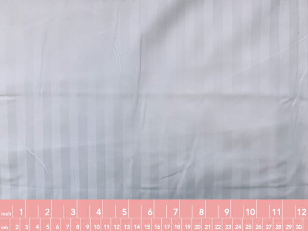 Cotton Sateen Wide - 118in - White Stripe