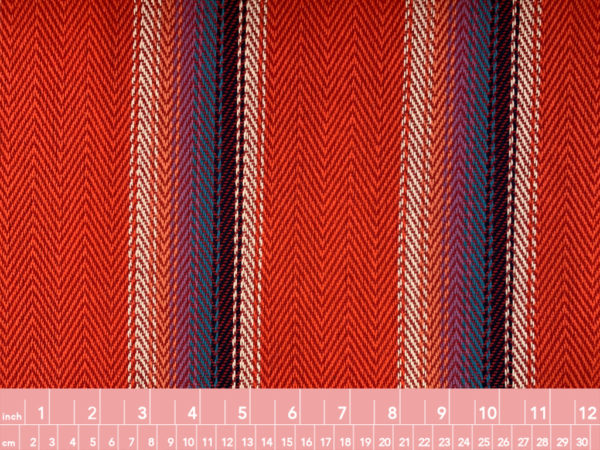 Yarn Dyed Cotton - Baja Blanket Stripe - Red