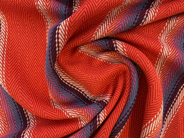 Yarn Dyed Cotton - Baja Blanket Stripe - Red