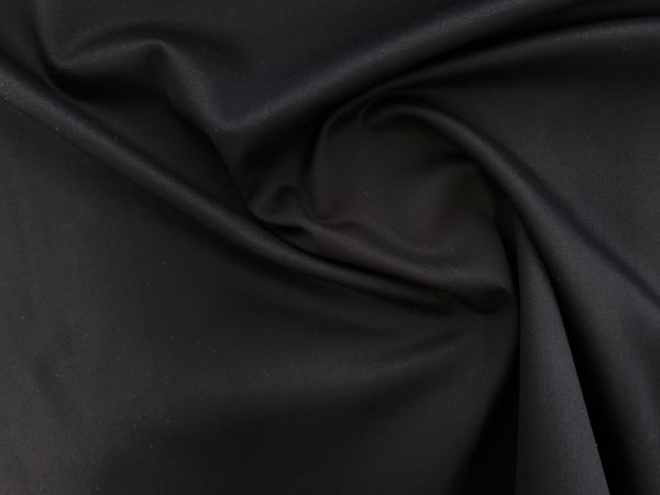 Designer Deadstock – Cotton/Spandex Stretch Twill – Black