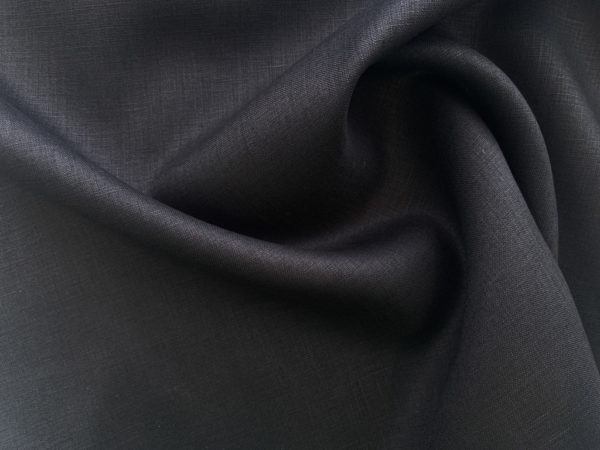 Designer Deadstock - Linen - Black