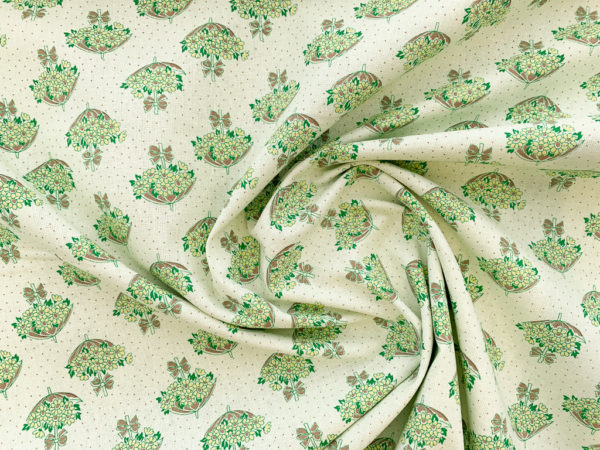 Japanese Cotton Sheeting - Petit Joli - Green Tea