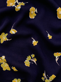 Lady McElroy - Rayon Challis - Pansy Pop - Navy