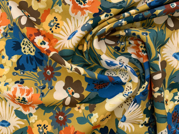 Lady McElroy - Rayon Challis - Tuscan Blooms