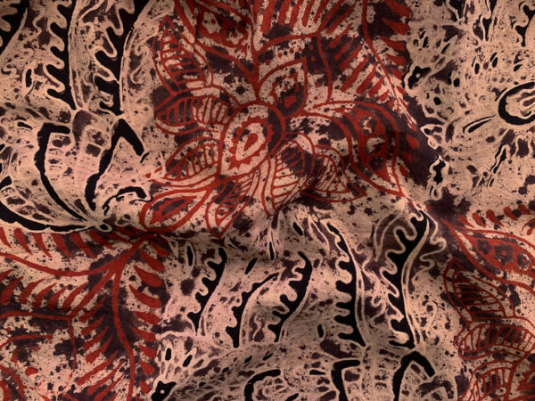 Indian Block Print Cotton - Abstract Paisley