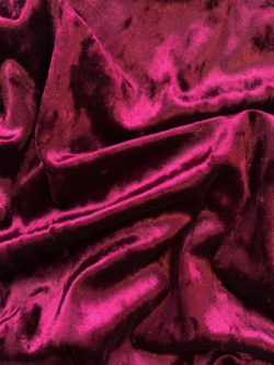 Lady McElroy - Stretch Polyester Velvet - Opulence - Claret