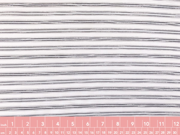 British Designer Deadstock - Cotton Jacquard - Chalk Stripe