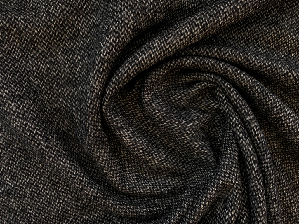 Hugo Boss Deadstock - Wool Donegal Tweed- Charcoal Grey - Stonemountain ...