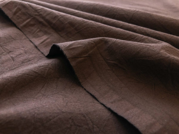 Japanese Crinkled Cotton Sheeting - Coffee Bean