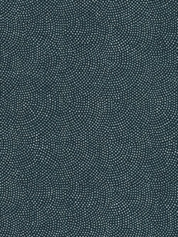 Japanese Cotton - Kasuri - Dotted Waves - Navy