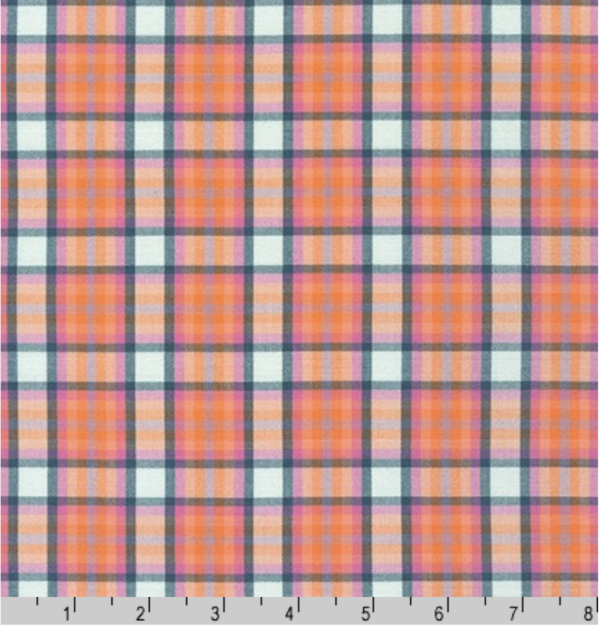 Kitchen Window Wovens - Yarn Dyed Cotton - Plaid - Salmon