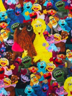 Quilting Cotton - Sesame Street - Multi