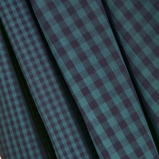 Gingham double gauze fabric ©Atelier Brunette- Double-sided