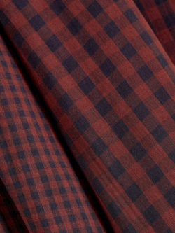 Atelier Brunette - Cotton Double Gauze - Gingham - Night/Rust