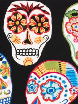 Quilting Cotton - Alexander Henry - Calaveras Contentas - Black