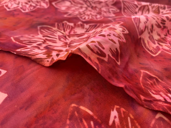 Rayon Batik - Batiks by Mirah - Pompeian - Red