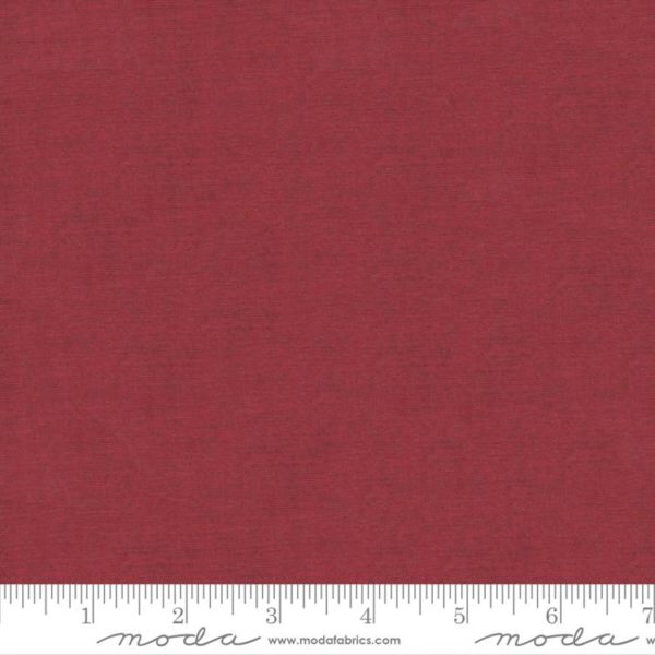 Cross Weave Cotton - Crimson