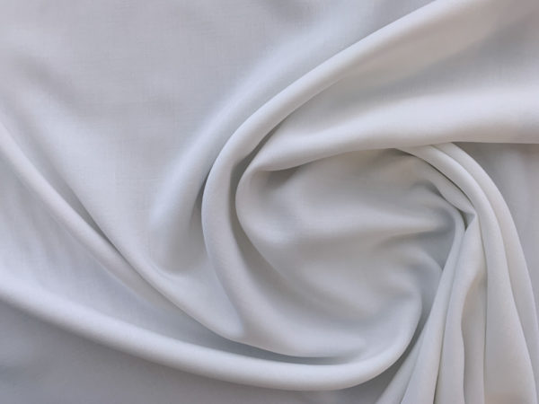 Designer Deadstock - Textured Rayon Challis - Optic White