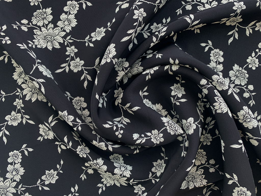 Valdrome Black floral fabric #71