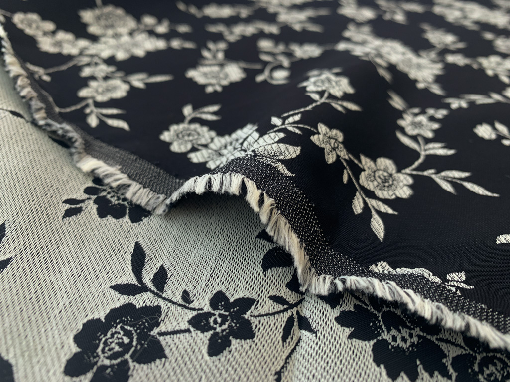 Valdrome Black floral fabric #71