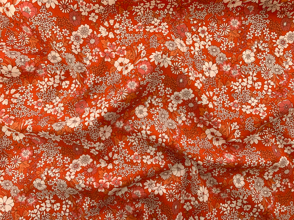 Japanese Cotton Lawn Chiisai Hana Cedar Stonemountain & Daughter