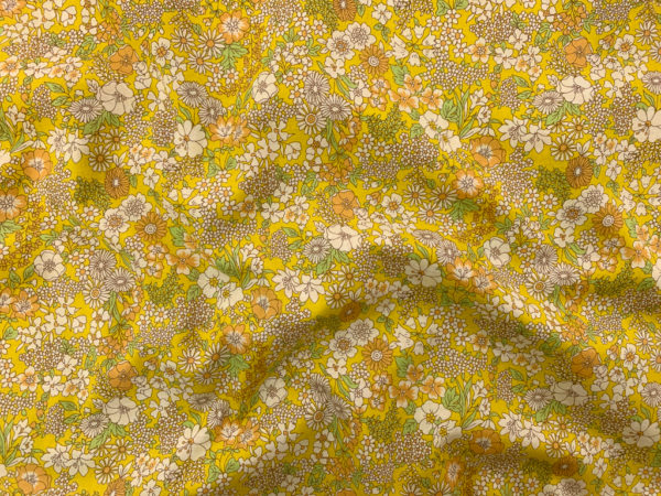 Japanese Cotton Lawn - Chiisai Hana - Sunshine