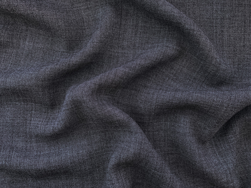 Japanese Designer Deadstock - Wool/Viscose Gauze - Grey - Stonemountain ...