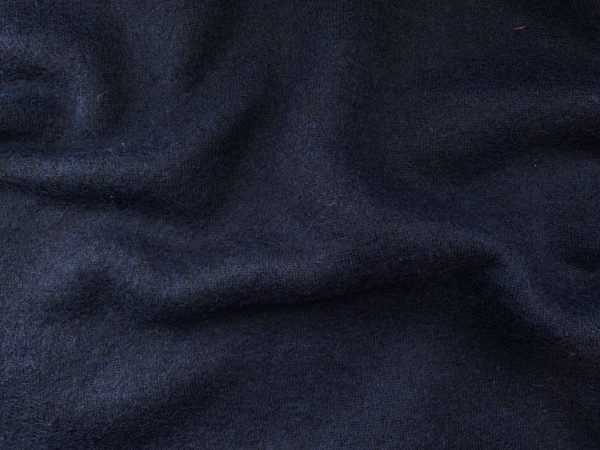 European Designer Deadstock - Boiled Wool Coating - Navy