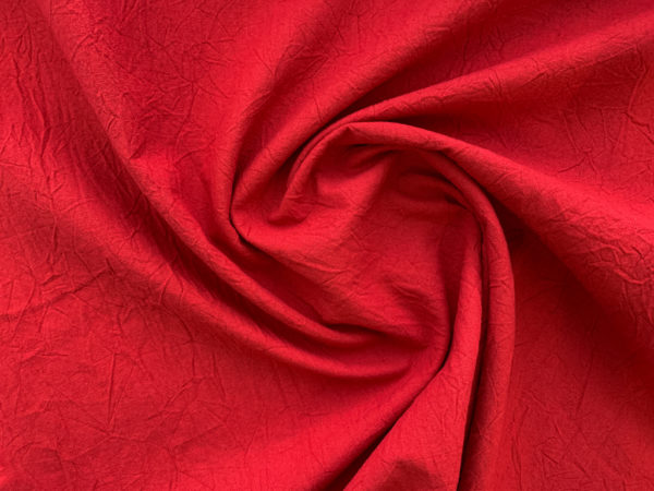 Japanese Crinkled Cotton Sheeting - Tomato