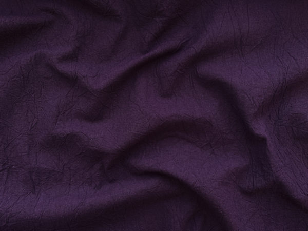 Japanese Crinkled Cotton Sheeting - Eggplant