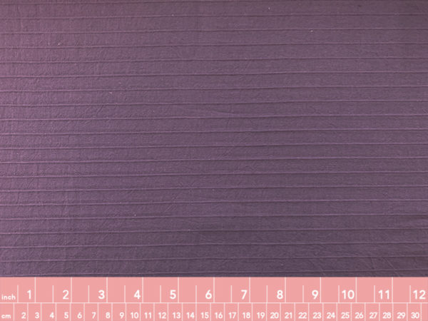 Japanese Cotton/Linen Chambray w/ Raised Stripes - Purple