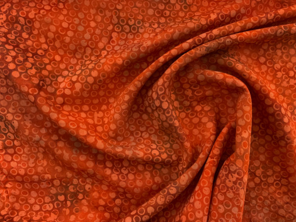 Rayon Batik - Batiks by Mirah - Creative Optics - Burnt Orange