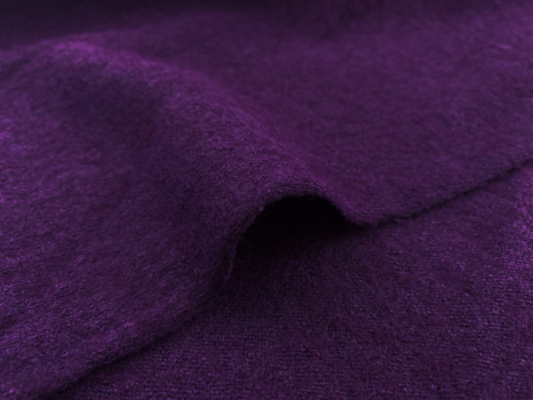 Lady McElroy - Jubilee Boiled Wool/Viscose - Cadbury Purple