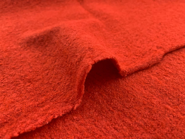 Lady McElroy - Jubilee Boiled Wool/Viscose - Spice Orange