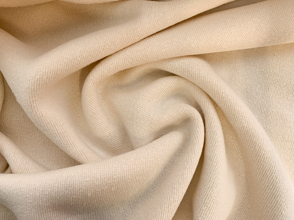 Organic Cotton Sherpa Fabric Fleece - Knit Fabric - Organic Cotton Fabric  Made in USA - 39764164