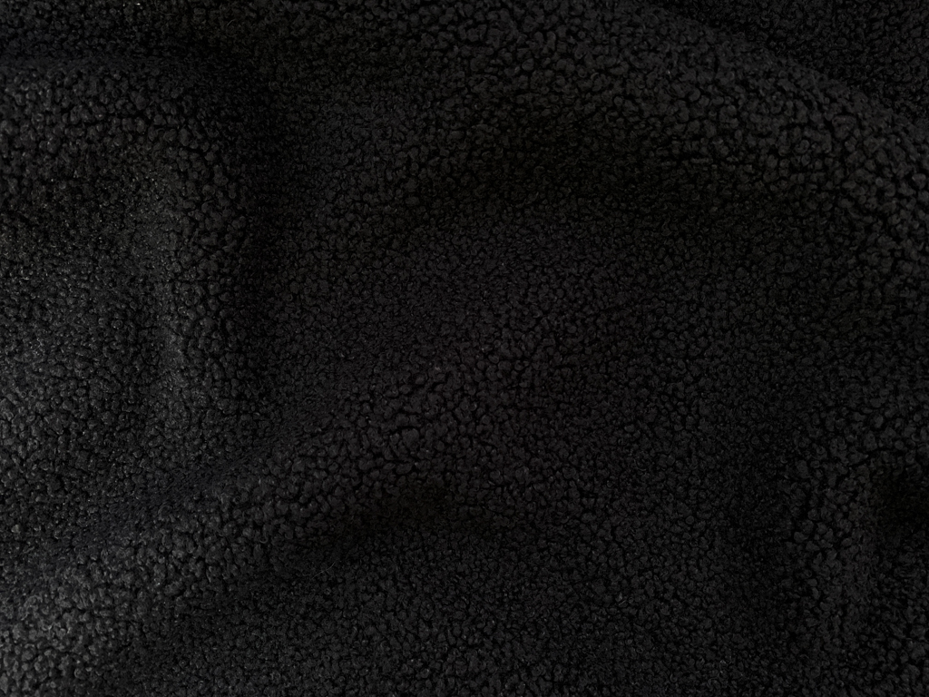 Two Sided Polyester Sherpa Fleece - Black - Stonemountain & Daughter Fabrics