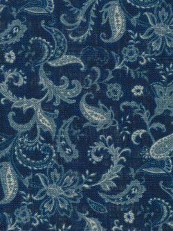 Nara Homespun - Floral Paisley - Navy