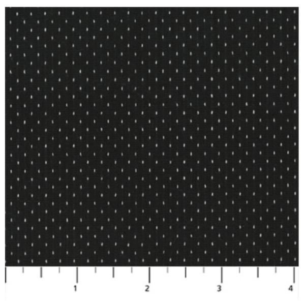 Yarn Dyed Textured Cotton - Figo - Haptic - Dots - Black